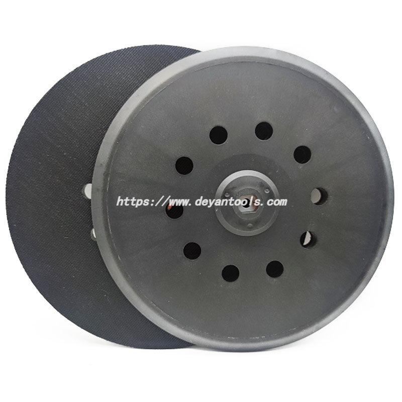 10" Backing Plate With Adapter,Hook And Loop Rotary Backing Pad Drill
