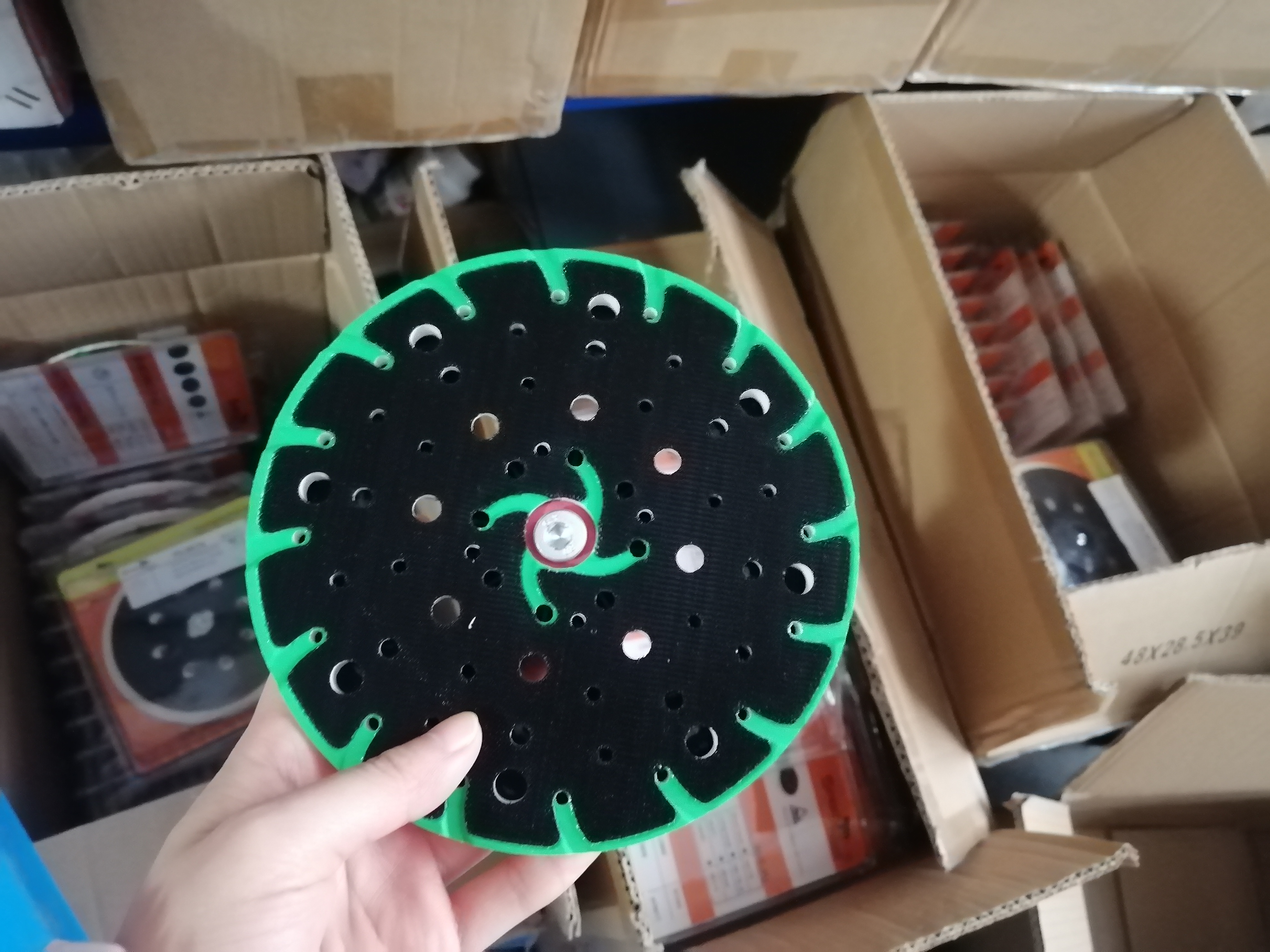 498987 and 498988 2 per pack Superior Pads and Abrasives RSP41 6 inch Diameter 8 Vacuum Holes Hook and Loop Sanding Pad Festool Part Number 498986 