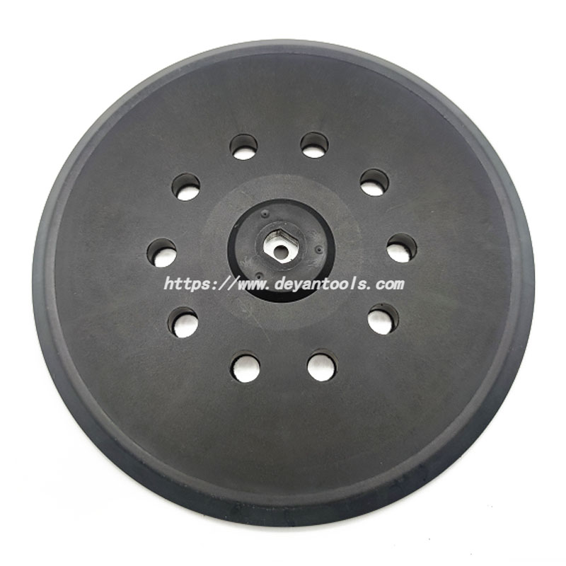 10" Backing Plate With Adapter,Hook And Loop Rotary Backing Pad Drill